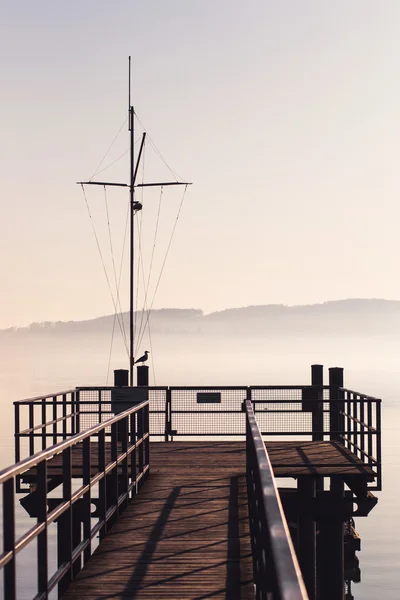 Nascer do sol no lago Bodensee — Fotografia de Stock