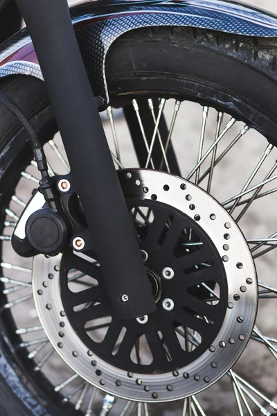 Part of motorcycle: disc brake — Stock Photo, Image