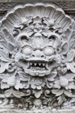 Bali dili tapınak taş heykelciği