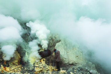 Kawah Ijen'de krater