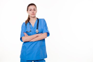 Doktor stetoskop ile kız