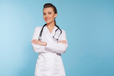 Doktor stetoskop ile kız