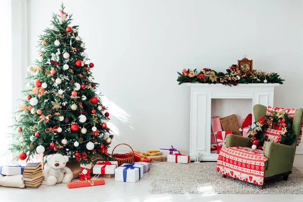 Vánoční Deor Domů Vánoční Stromek Dárky Pro Nový Rok 2021 — Stock fotografie