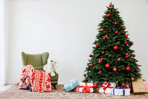 Nochevieja Casa Árbol Navidad Juguetes Diciembre 2021 2022 —  Fotos de Stock