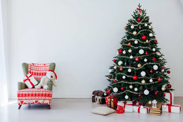 Natal Interior Árvore Natal Decoração Férias — Fotografia de Stock