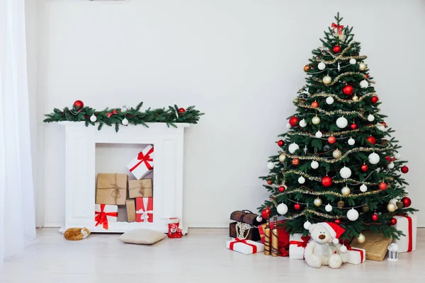 Natal Interior Árvore Natal Decoração Férias — Fotografia de Stock