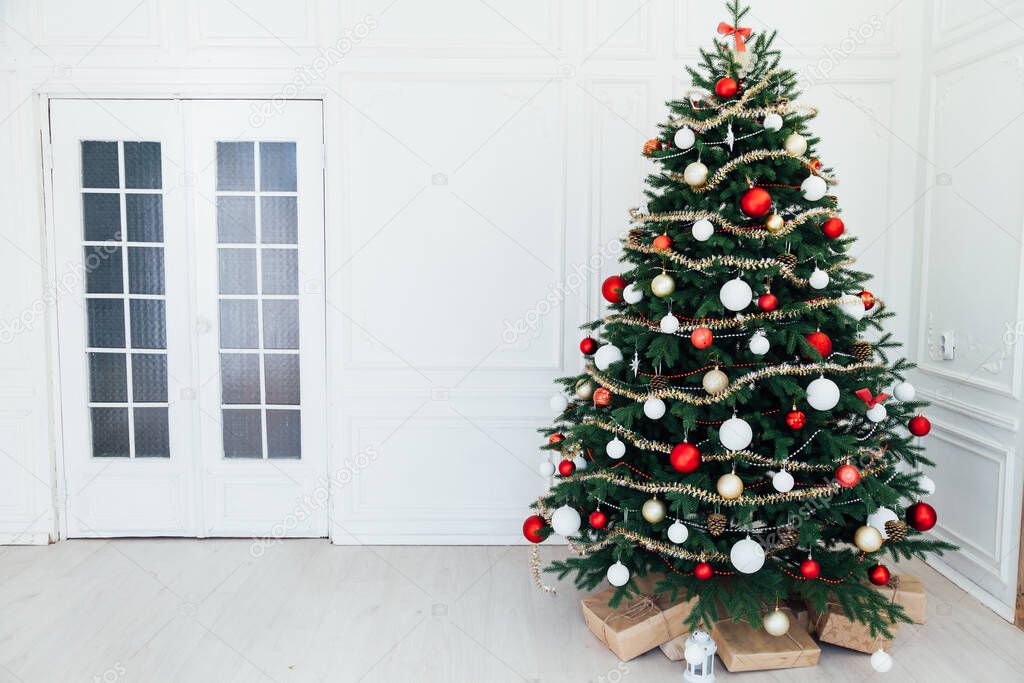 Christmas tree holiday decor presents new year
