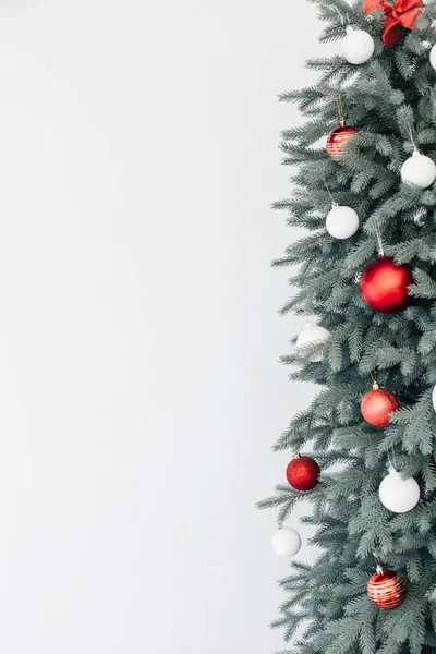 Větve Vánoc jedl na Novém roce místo pro nápis jako pozadí — Stock fotografie