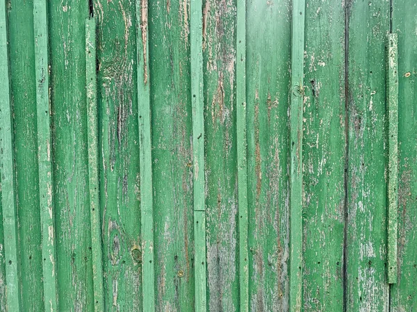 Old green vintage wooden wall texture background structure — Stock Photo, Image