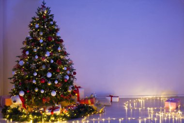 Noel ağacı ışıkları Noel arifesi tatili