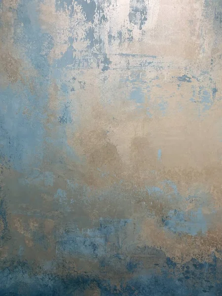 오래 된 빈티지 beige 푸른 벽 텍스처 구조 배경으로 — 스톡 사진