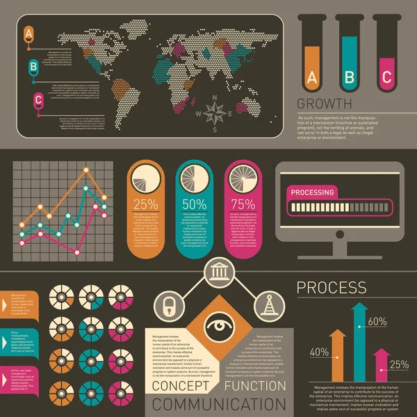 Set of info graphic elements. — Stock Vector