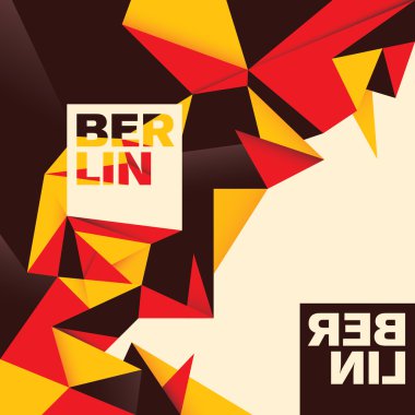 Berlin arka plan renk soyutlama ile.