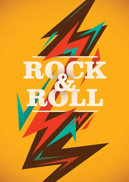Affiche abstraite rock and roll . — Image vectorielle
