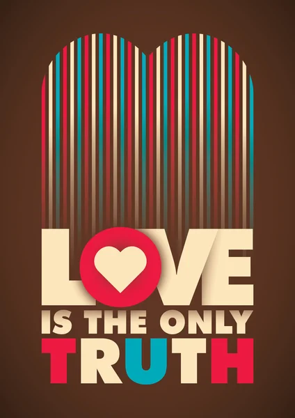 Konceptuální láska plakát. — Stockový vektor