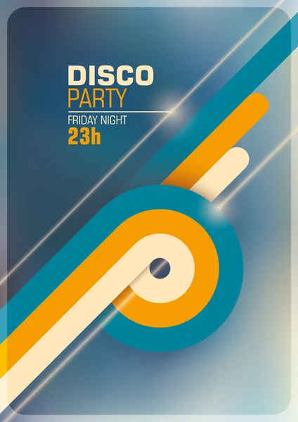 Cartel de fiesta Disco . — Archivo Imágenes Vectoriales