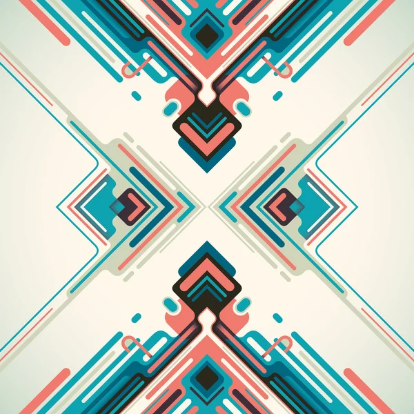 Ilustración futurista con composición abstracta . — Vector de stock