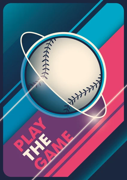 Design affiche baseball moderne . — Image vectorielle