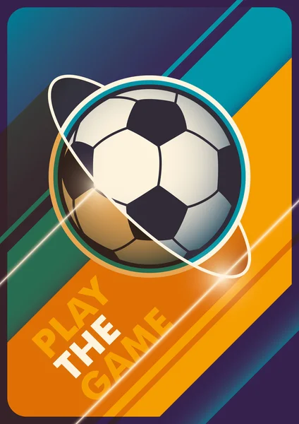 Poster de football moderne design . — Image vectorielle