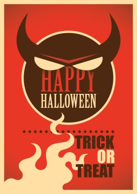 Halloween poster design. clipart