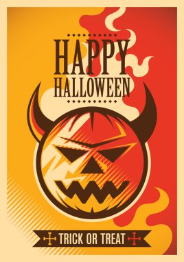 Cadılar Bayramı afiş tasarımı.