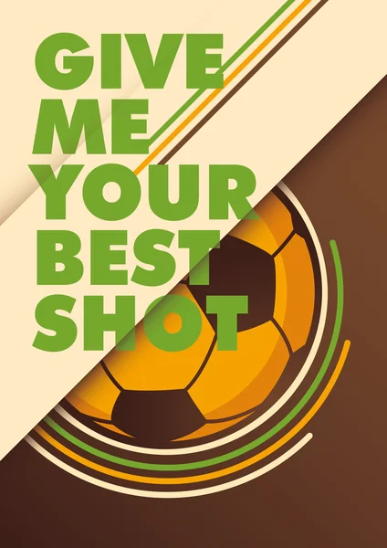 Αφίσα του σύγχρονου ποδοσφαίρου. — Διανυσματικό Αρχείο