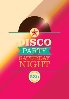 disko parti afişi.