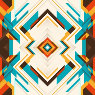 Renkli soyutlama ile fütüristik illüstrasyon.