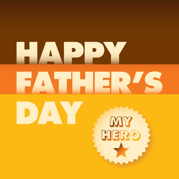 Modern father's day card. — Stock Vector