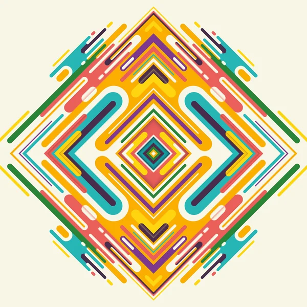 Modish arabesco en color . — Vector de stock