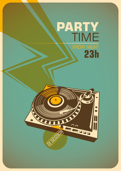 Party time poster.