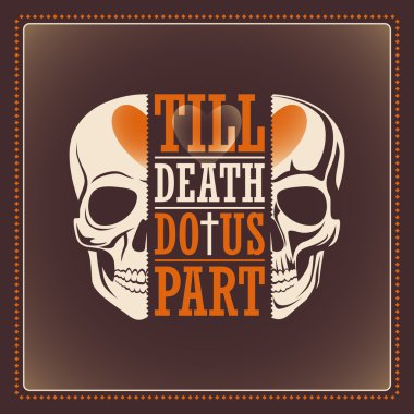 Poster kafatası ile.