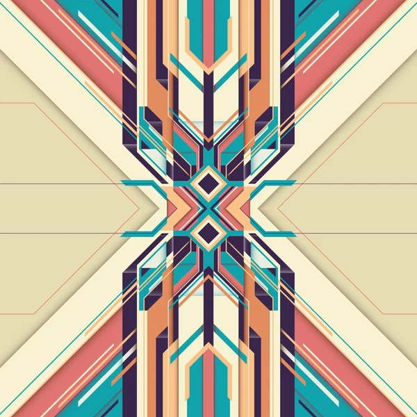 Composición futurista con formas abstractas . — Vector de stock