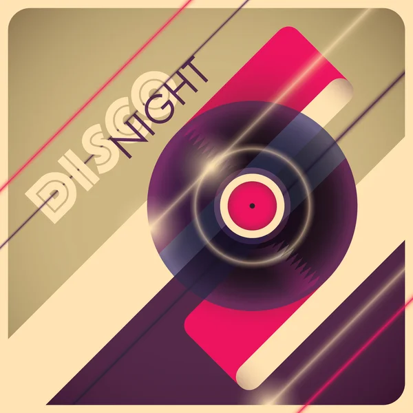 Illustrerade disco night bakgrund. — Stock vektor