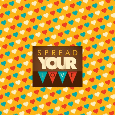 Aşk arkaplan tasarımı.