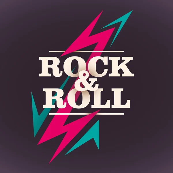 Rock and Roll Hintergrunddesign. — Stockvektor