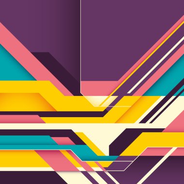 Renkli fütüristik soyutlama.