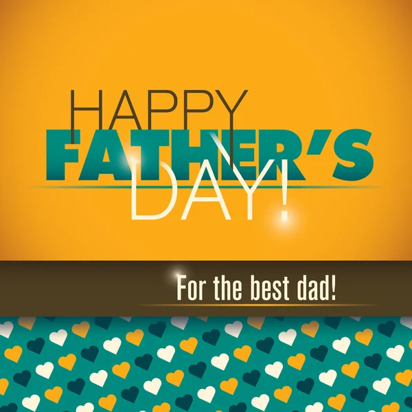 Modern father's day card. — Stock Vector