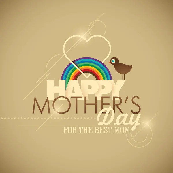Happy mother's day card. — Stock Vector