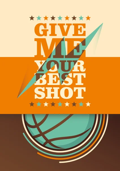 Basketballplakat. — Stockvektor