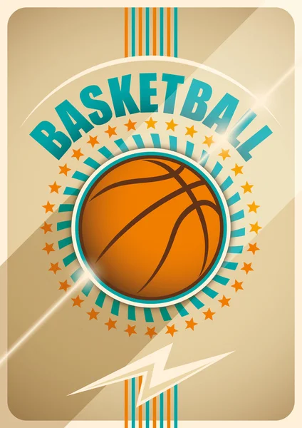 Diseño de póster de baloncesto . — Vector de stock