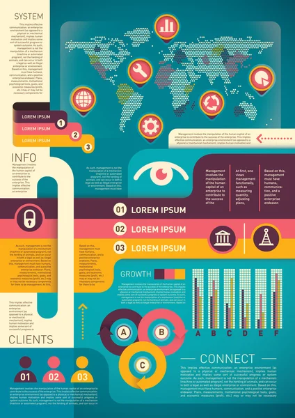 Informações elementos de design gráfico . — Vetor de Stock