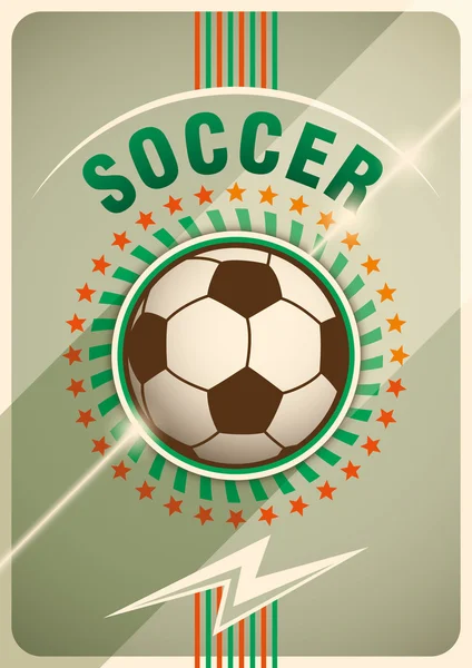 Poster de football design . — Image vectorielle