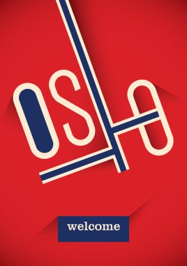 Oslo poster tasarımı.