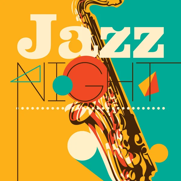 Jazz Night arrière-plan . — Image vectorielle