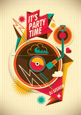 Party poster design.