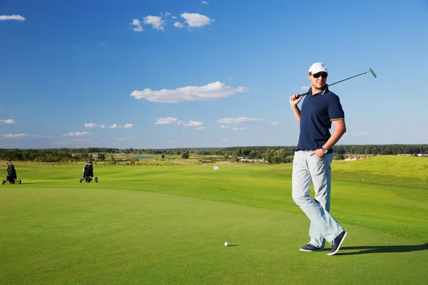 Retrato de jogador de golfe masculino — Fotografia de Stock