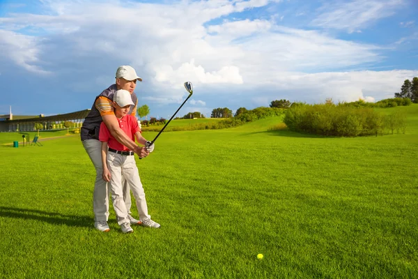 Baba ile oğlu Golf