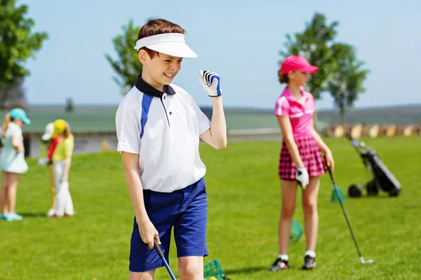 어린이 골프 학교 — 스톡 사진