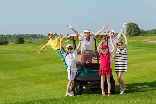 Çocuklar golf rekabet — Stok fotoğraf